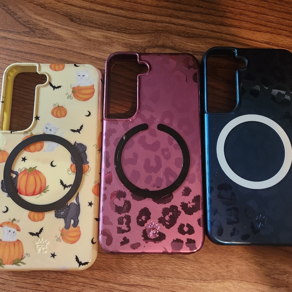 Phone Cases For Samsung Galaxy S22- Halloween, Leopard, and Black Designs